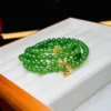 Ngọc bích mix charm bạc mạ